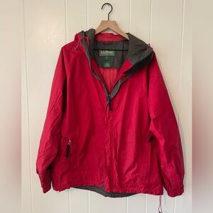 L.L.Bean Men’s Gor-Tex Stowaway Packable Rain Jacket, Red
